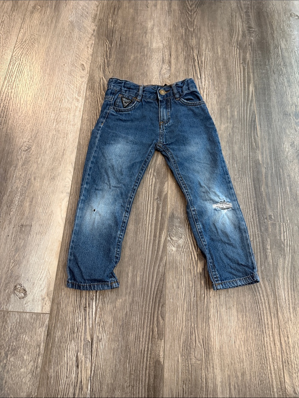 Guess Dark Wash Kids Distressed Jeans